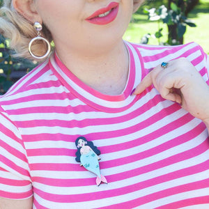 Erstwilder Just Add Water Mermaid Brooch BH6832-4381