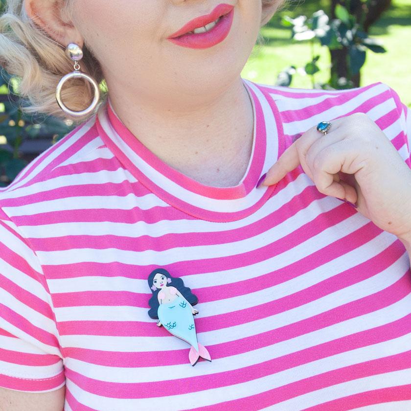 Mermaid brooch deals