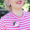 Sparkle Heart Brooch