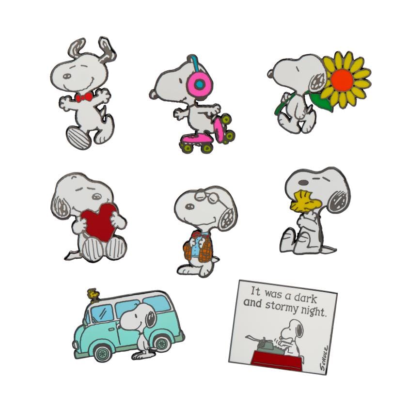 8 Piece Peanuts Enamel Pin Set – Erstwilder