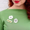 Erstwilder Good Grief! Brooch Set BH7183-8070