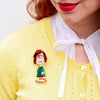 Erstwilder Peppermint Patty Brooch BH7172-4381