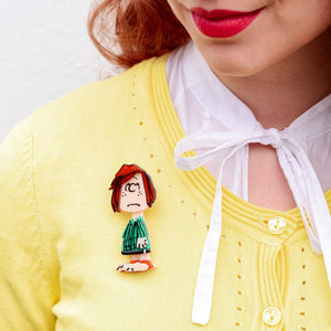 Erstwilder Peppermint Patty Brooch BH7172-4381