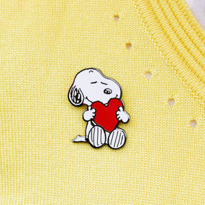 Erstwilder Snoopy's Big Heart Enamel Pin EP0078-8010