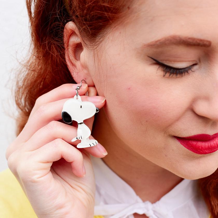 Erstwilder Snoopy Drop Earrings E7186-8070