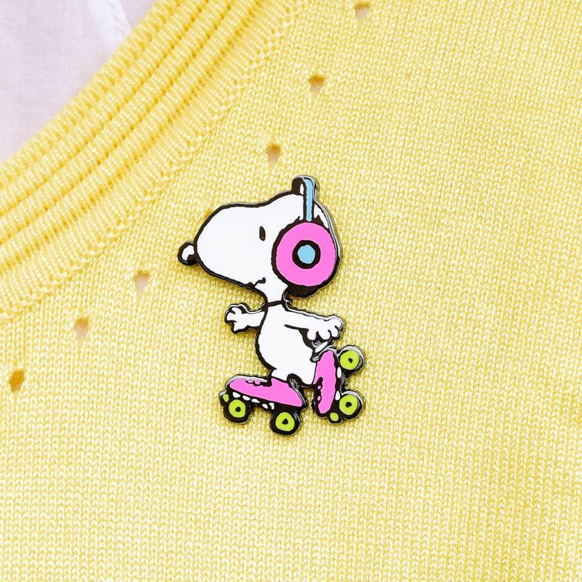 Snoopy On Skates Enamel Pin – Erstwilder