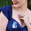 Erstwilder The Astute Azure Kingfsher Brooch BH7208-3001