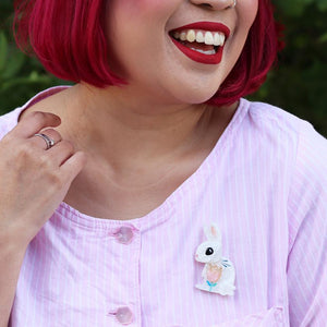 Erstwilder The Beloved Bunny Brooch BH7145-8000