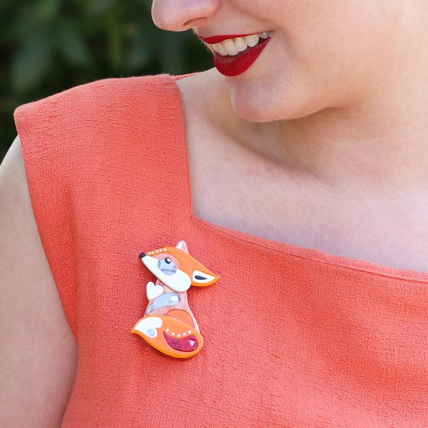 Erstwilder The Footloose Fox  Brooch BH7142-6101