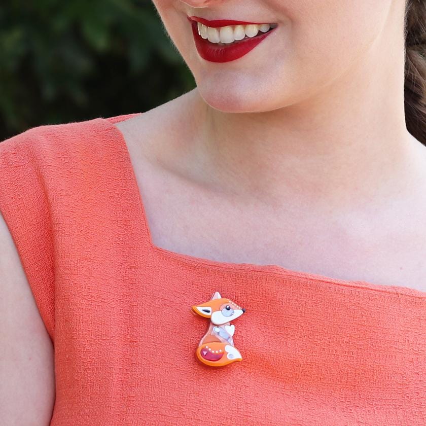 Erstwilder The Footloose Fox Mini Brooch BH7148-6101