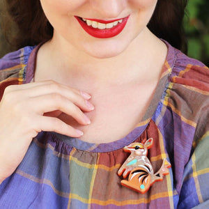 Erstwilder The Notorious Numbat Brooch BH7216-9000