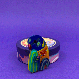 Erstwilder The Radiant Rainbow Lorikeet Brooch BH7206-0100