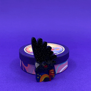 Erstwilder The Rare Red-Tail Cockatoo Brooch BH7213-7001