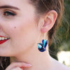 Erstwilder The Splendid Fairy Wren Earrings E7217-3070
