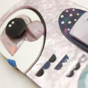 Erstwilder The Sulky Sooty Owl Brooch BH7212-7130