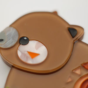 Erstwilder The Wondrous Wombat Brooch BH7207-9000