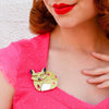 Erstwilder Sacha Sleeping Fox Brooch BH5536-6520