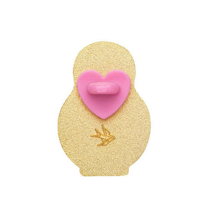 Enamel Pin Rubber Heart Locking Clasp 10-Pack-Pink  -  Erstwilder  -  Quirky Resin and Enamel Accessories