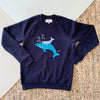 Benevolent Behemoths Blue Whale Sweater