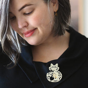 Erstwilder She’s So Foxy Perfume Brooch AE1BH03