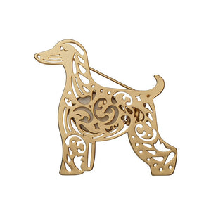 Erstwilder Ainslee the Afghan Hound Perfume Brooch AE1BH05