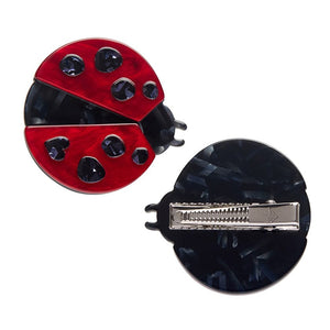 Erstwilder Lou-Lou Ladybug Hair Clips Set - 2 Piece AH2HR05