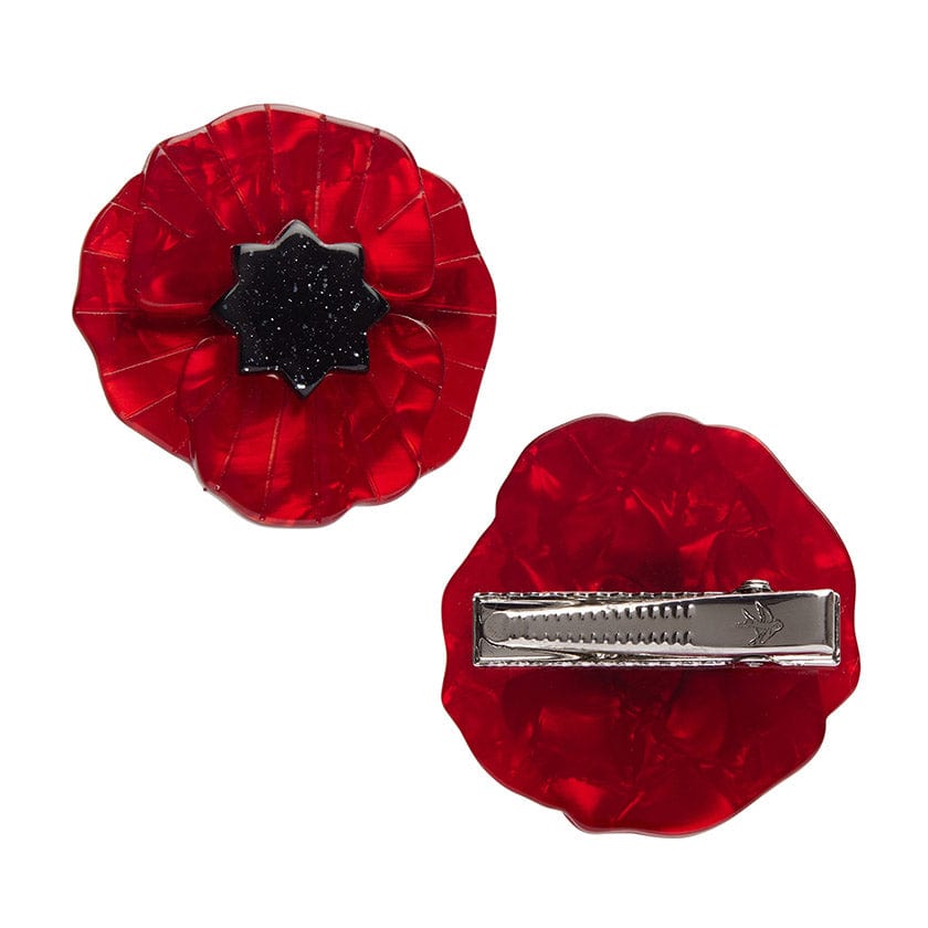 Erstwilder Poppy Field Hair Clips Set - 2 Piece AH2HR01