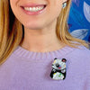 The Patient Panda Brooch