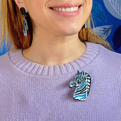 Erstwilder The Zealous Zebra Brooch AK1BH05