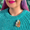 The Orderly Orangutan Brooch