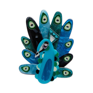 Erstwilder The Picturesque Peacock Brooch AK1BH13