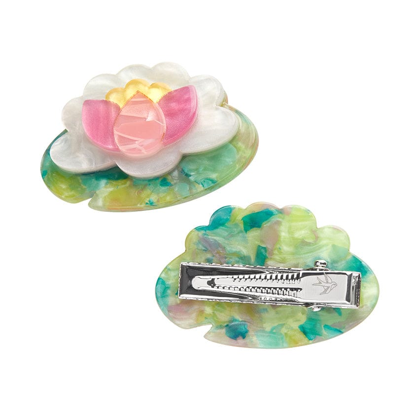 Monet's Muse Hair Clips Set - 2 Piece  -  Erstwilder  -  Quirky Resin and Enamel Accessories