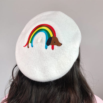 Erstwilder Rainbow Ruff Beret AH1HT02