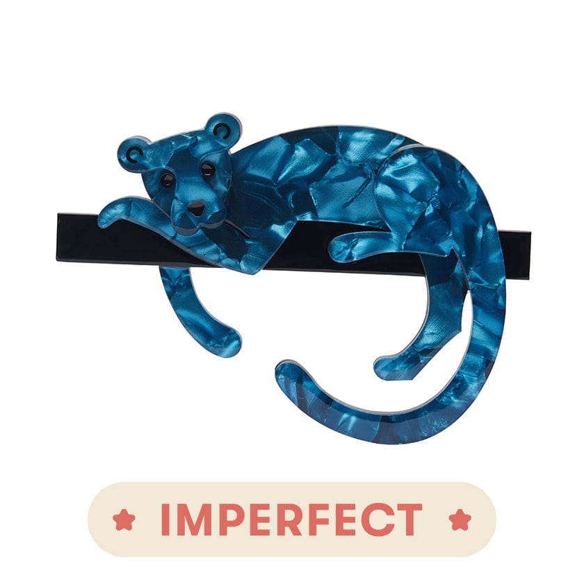 Jamaall the Joyous Jaguar Brooch IMPERFECT Erstwilder