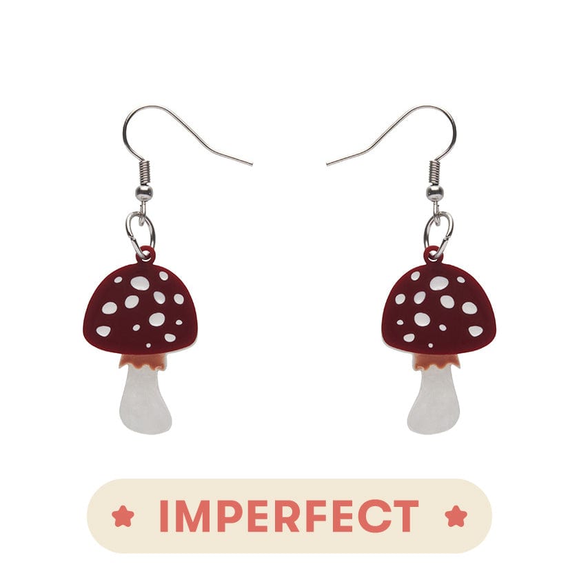 Erstwilder Twinning Toadstools Drop Earrings (IMPERFECT) IP-AH1EG02