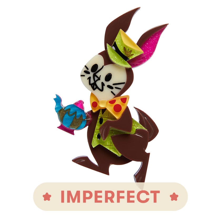 Erstwilder The March Hare Brooch (IMPERFECT) IP-BH7561-9000