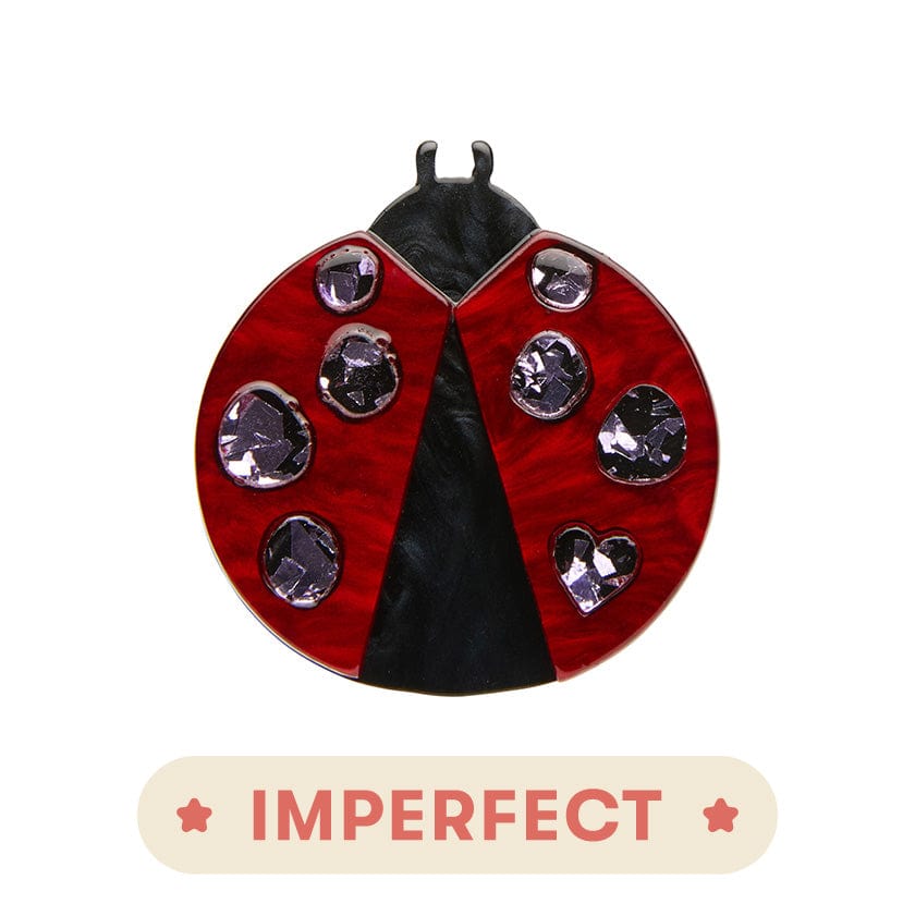 Erstwilder Lou Lou Ladybug Mini Brooch IP-MN0021-1070