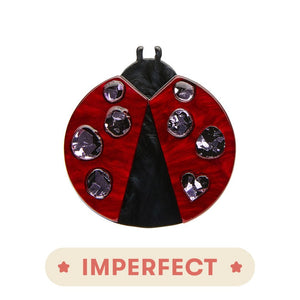 Erstwilder Lou Lou Ladybug Mini Brooch IP-MN0021-1070