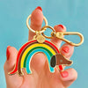 Rainbow Ruff Key Ring