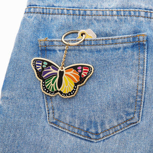 Erstwilder Pride & Joy Prince of Pride Butterfly Enamel Key Ring AD1KR03