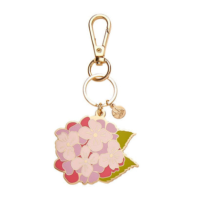 Erstwilder Heartfelt Hydrangea Key Ring AH1KR01