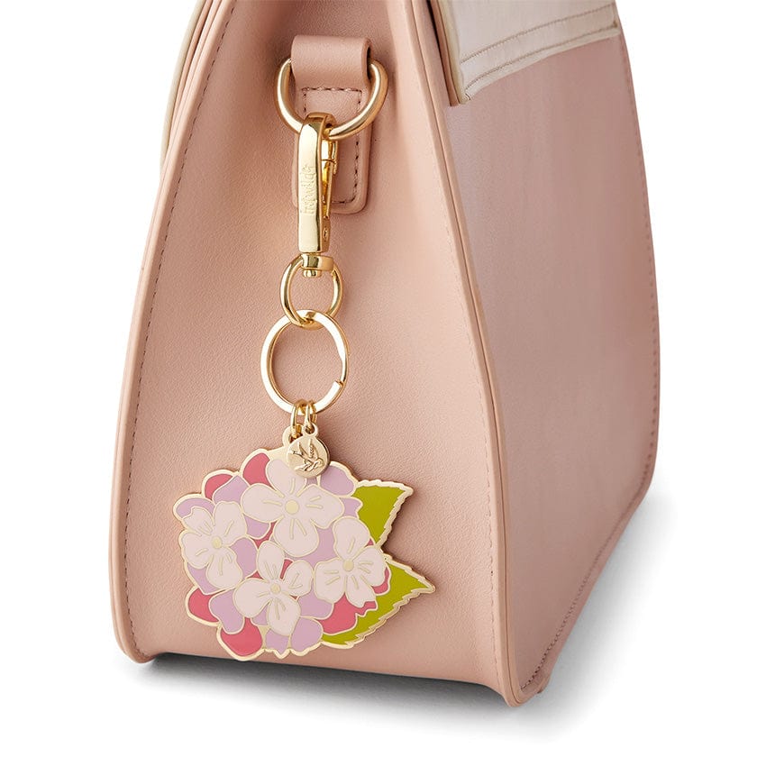 Erstwilder Heartfelt Hydrangea Key Ring AH1KR01