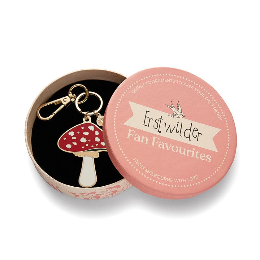 Erstwilder Well Spotted Brooch Key Ring AH1KR02