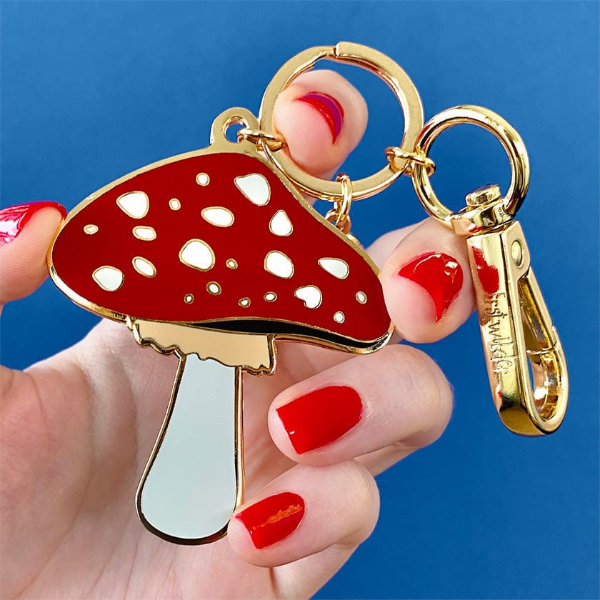 Erstwilder Well Spotted Brooch Key Ring AH1KR02