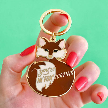 Erstwilder You're In"FOX"icating Enamel Key Charm AH1KR08