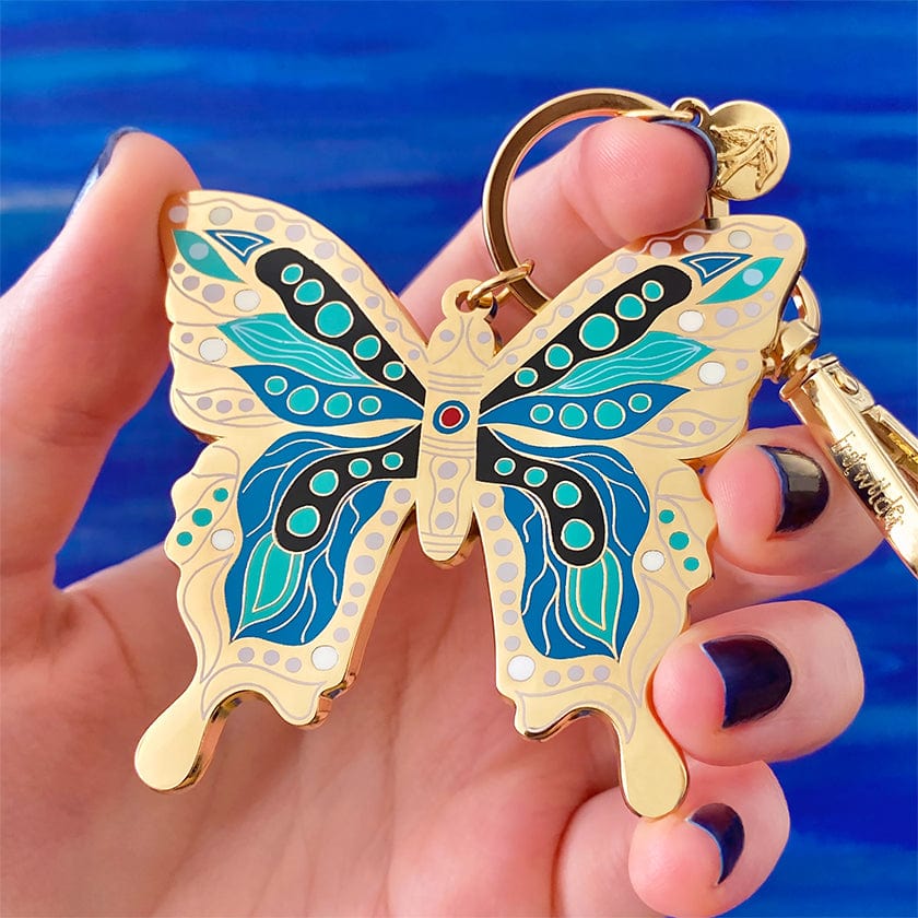 Erstwilder The Butterfly 'Gunggamburra' Key Ring AL1KR01