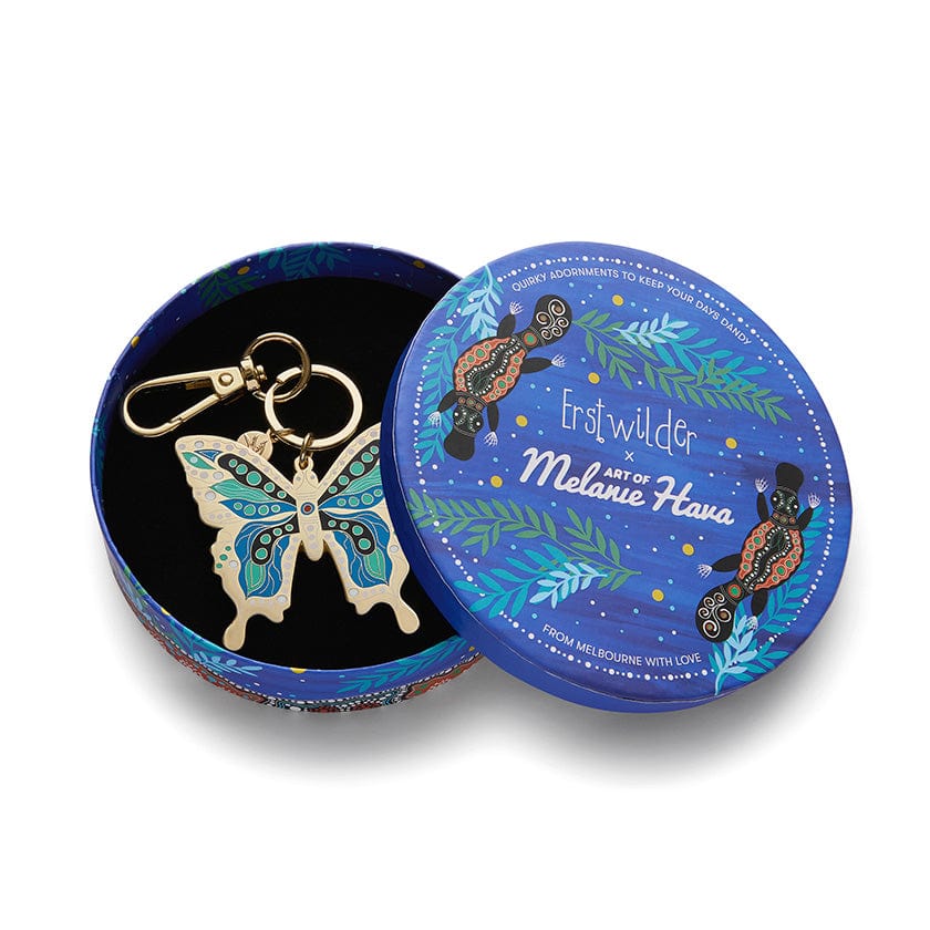 Erstwilder The Butterfly 'Gunggamburra' Key Ring AL1KR01