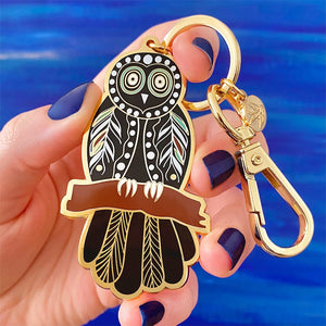 Erstwilder The Owl 'Gugu' Key Ring AL1KR03