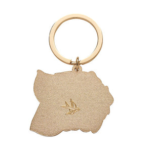 Erstwilder Stop and Smell the Roses Enamel Key Charm AH1KR09