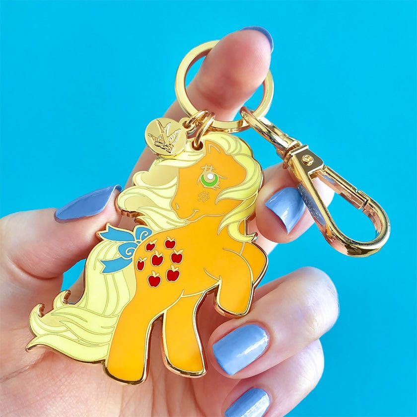 Applejack Enamel Key Ring  -  Erstwilder  -  Quirky Resin and Enamel Accessories
